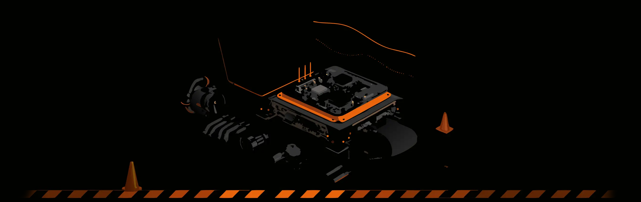 ECU calibration equipment under construction